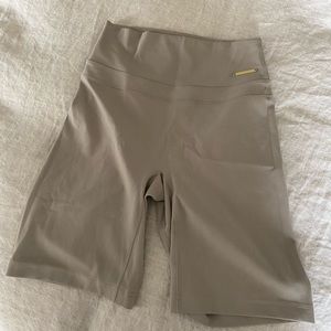 Gymshark x Whitney Simmons - grey cycle shorts - size small